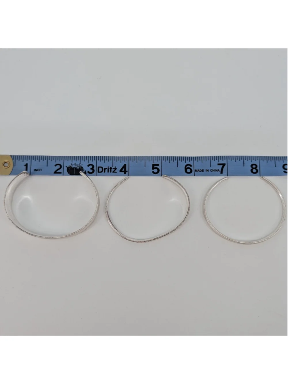 Kendra Scott Tiana Bright Silver Cuff Bracelet Set 3 Hammered Asymmetrical